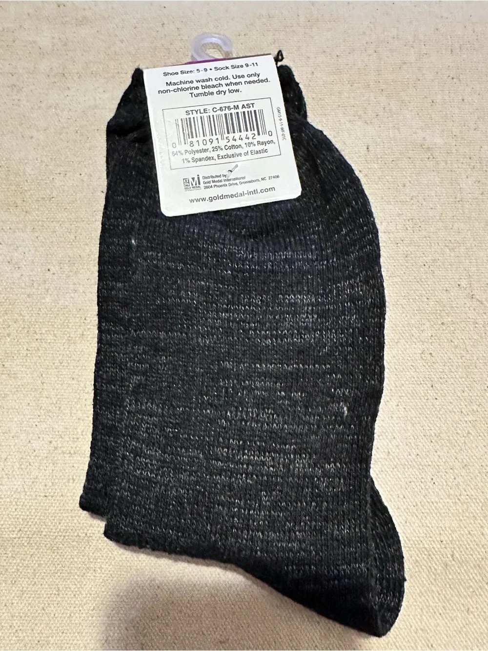 Gold Medal | Socks | Charcoal & Black Marled Ribbed Ankle Socks | Women's
